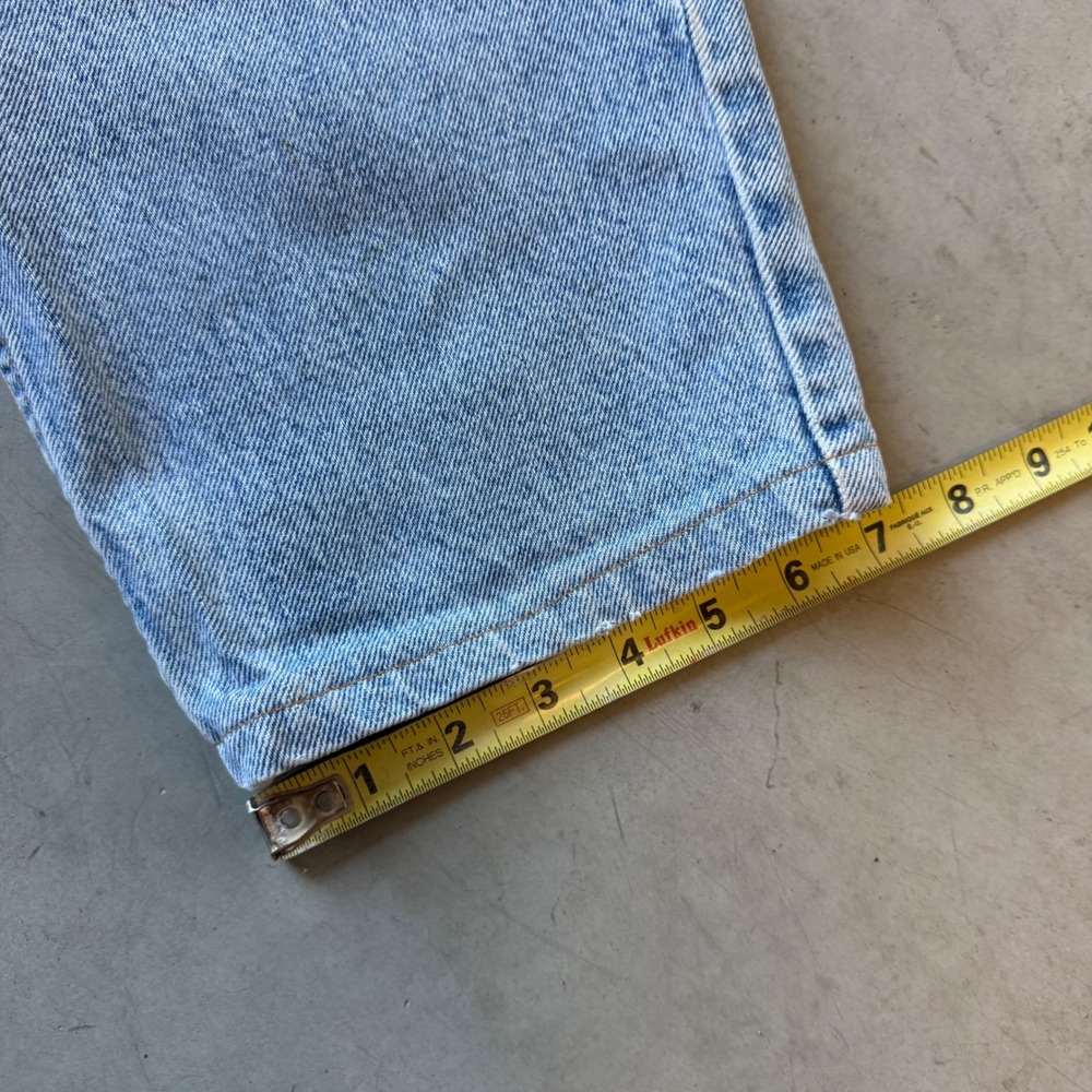 Vintage Levis 550 Relaxed Fit Tapered Leg Light Wash Jeans Orange Tab 34x30 - Picture 6 of 8